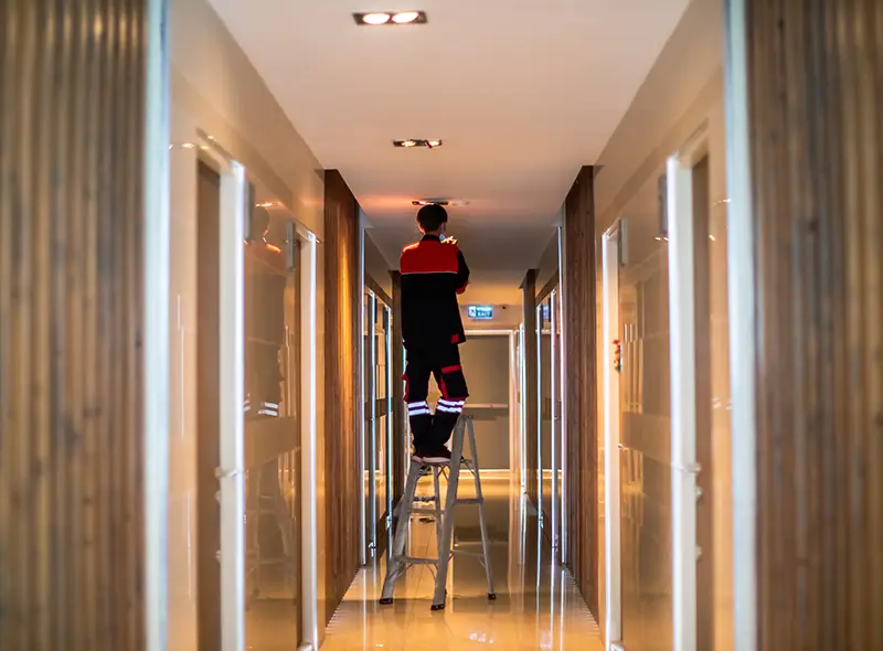 Installation de détecteur de fumée